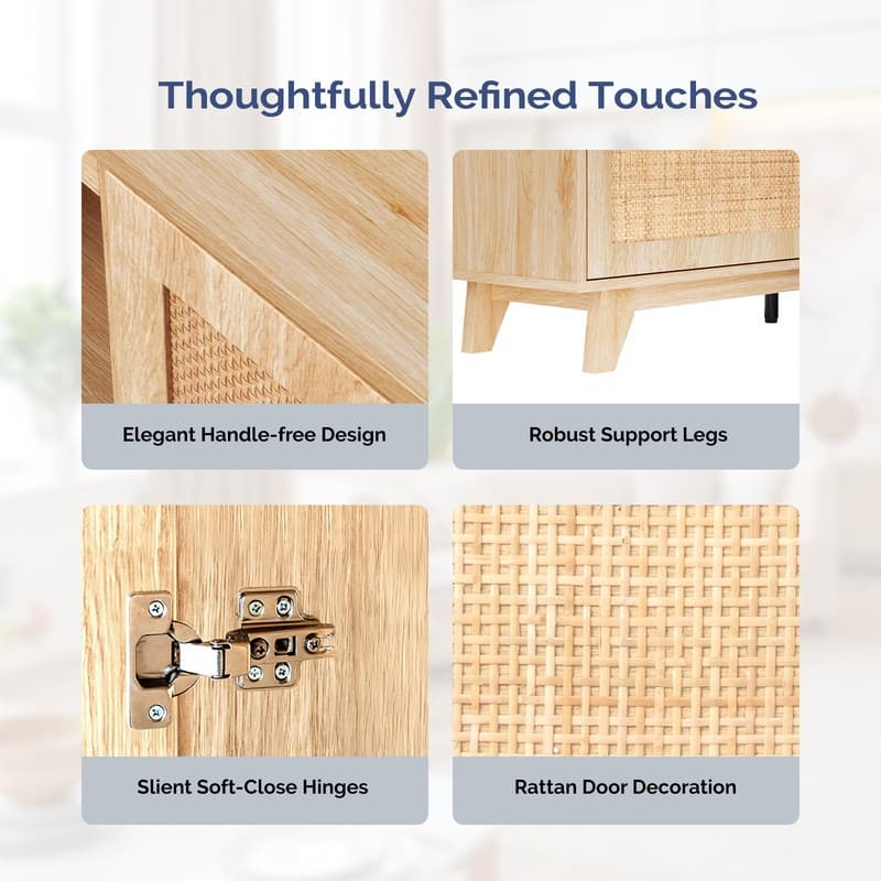 Farmhouse 70'' TV Stand For Tvs Up To 80'' With Electric Fireplace and Ratten Face