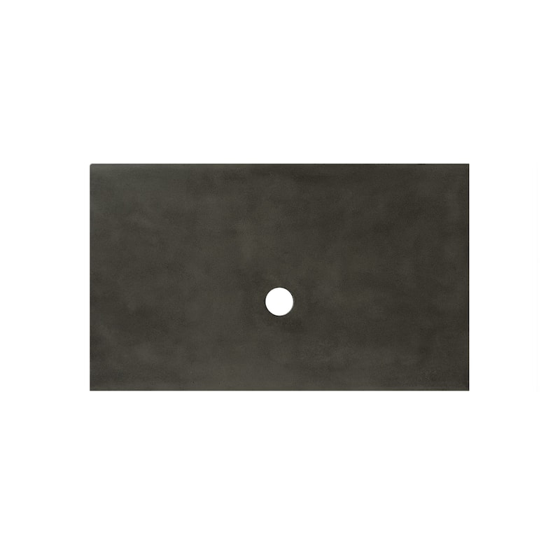 NativeStone Concrete Vanity Top - Vessel Sink Cutout with No Faucet Hole (Top Only)