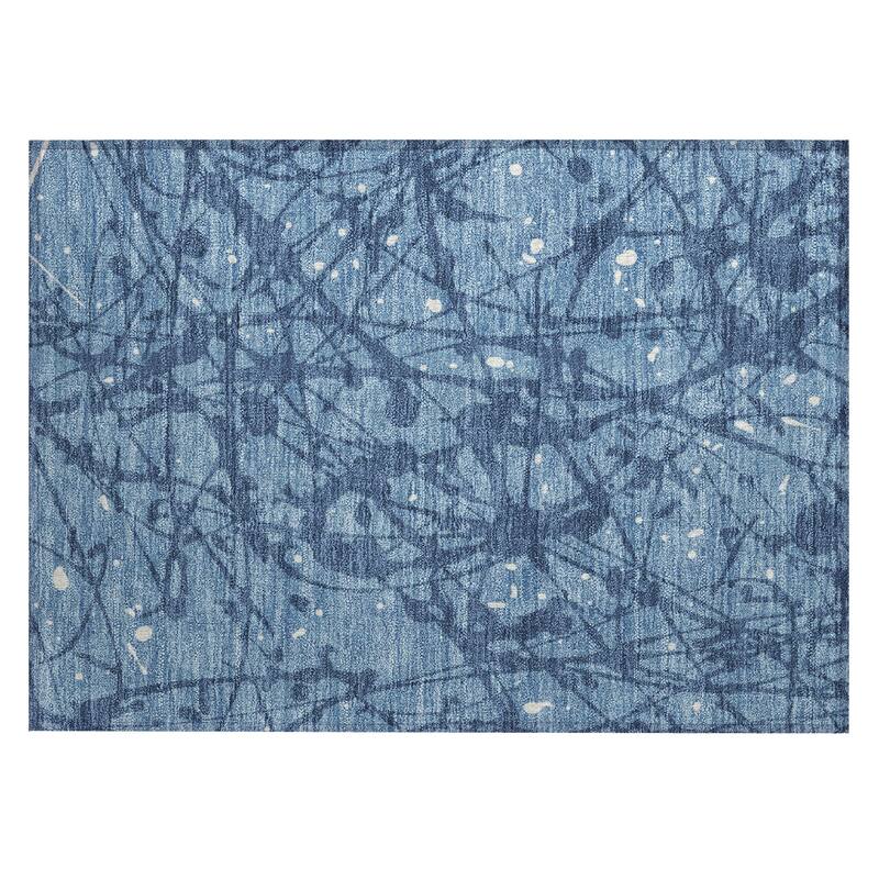 Machine Washable Indoor/ Outdoor Modern Campo Chantille Rug