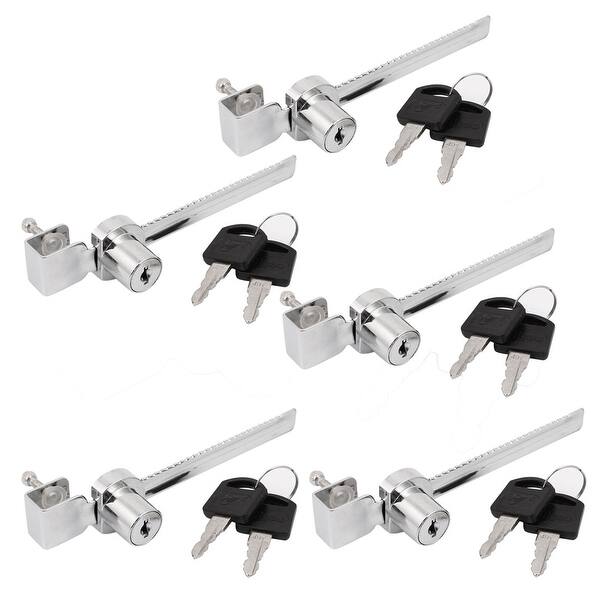 Drawer Display Case Sliding Glass Door Lock w Keys 5pcs