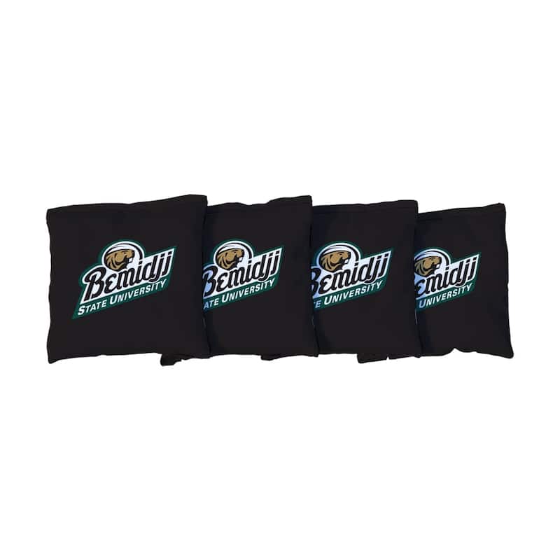 Bemidji State BSU Beavers Black Cornhole Bags - Corn Filled