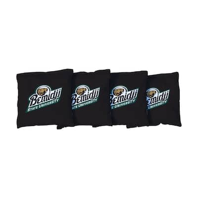 Bemidji State BSU Beavers Black Cornhole Bags
