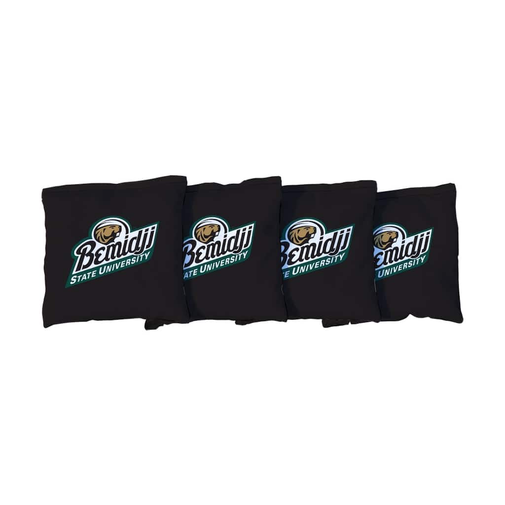 Bemidji State BSU Beavers Black Cornhole Bags