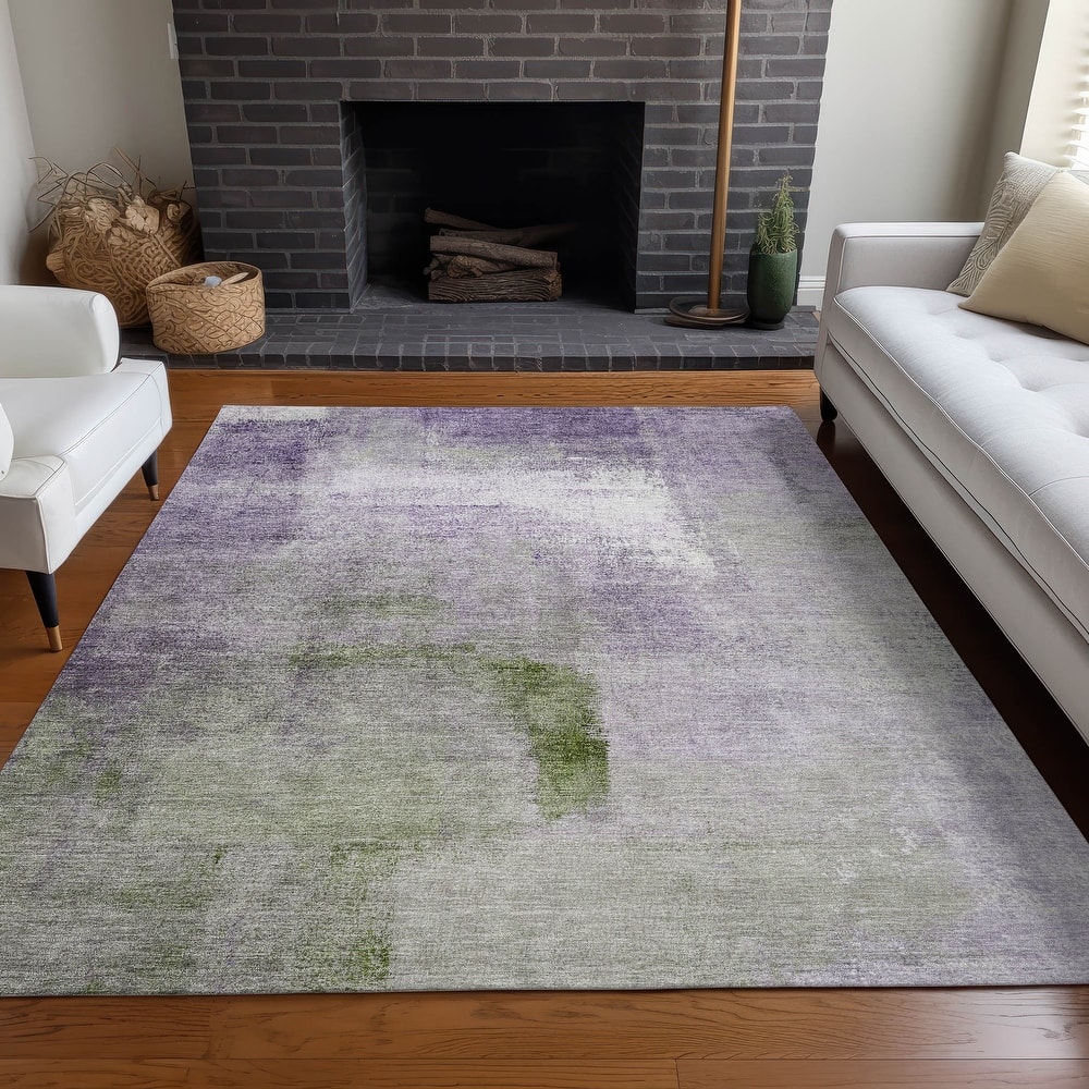 Premium Washable Super Soft Brushstrokes Abstract Mayfield Rug