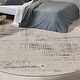 preview thumbnail 17 of 40, Calvin Klein Rush Abstract Modern Neutral Area Rug 8' x Round - Ivory Beige