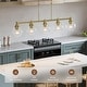 preview thumbnail 27 of 56, 4/5-Light Kitchen Island Pendant Light Fixture with Clear Glass Shades