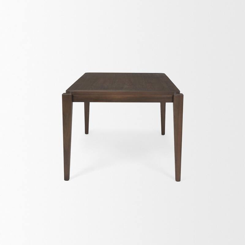 Teva Dark Brown Wood Rectangular 72" Dining Table - 72.0L x 39.0W x 30.0H