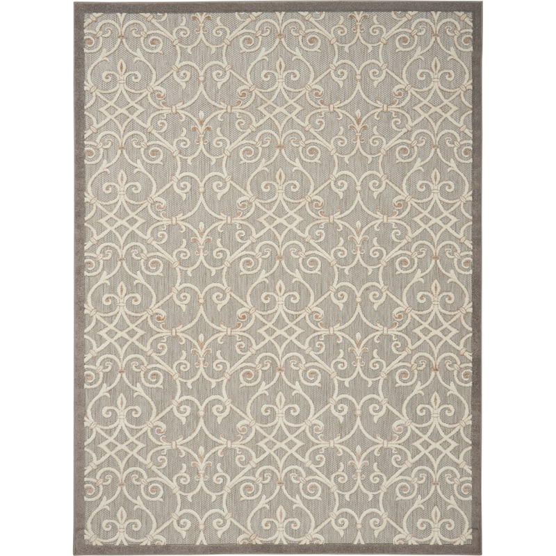 Nourison Alice Indoor/Outdoor Trellis Area Rug - 7'10" x 10'6" - Natural