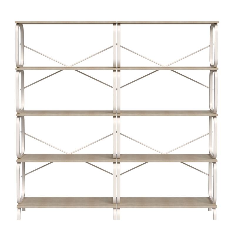63'' 5-Tier Open Metal Bookshelf