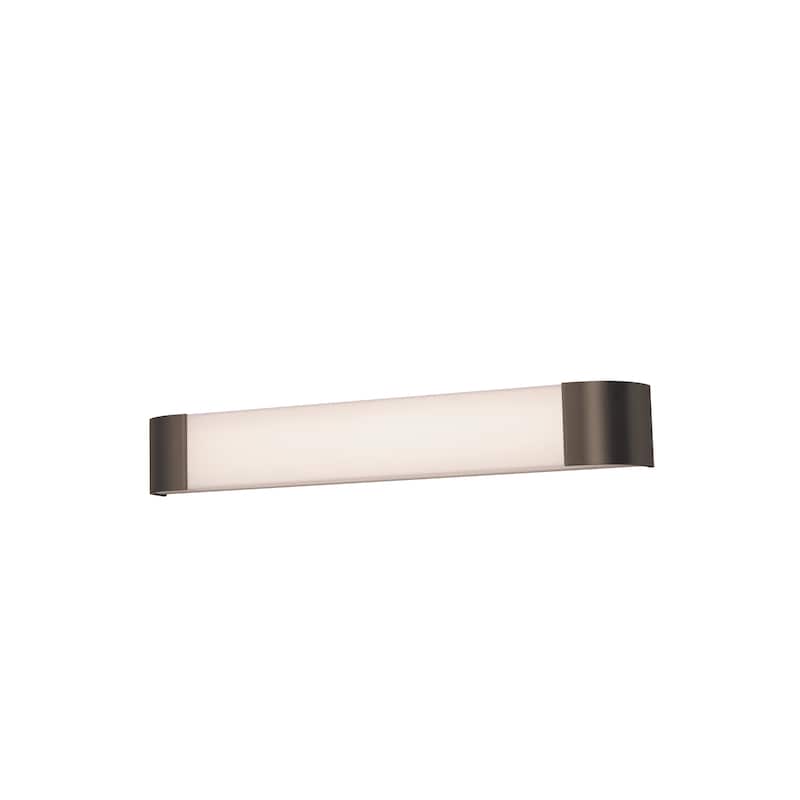 Allen 3-feet Oil-Rubbed Bronze LED Vanity, White Acrylic Shade - Oil Rubbed Bronze