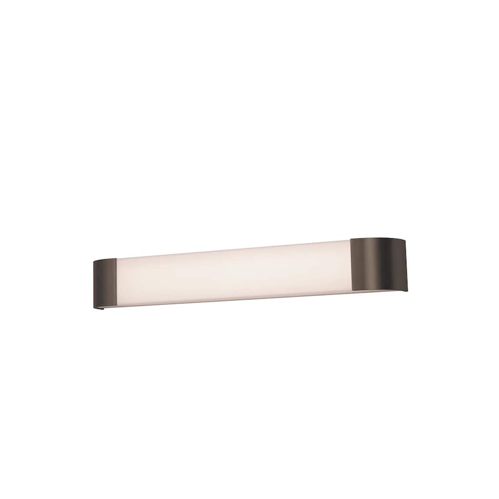 Allen 3-feet Oil-Rubbed Bronze LED Vanity, White Acrylic Shade