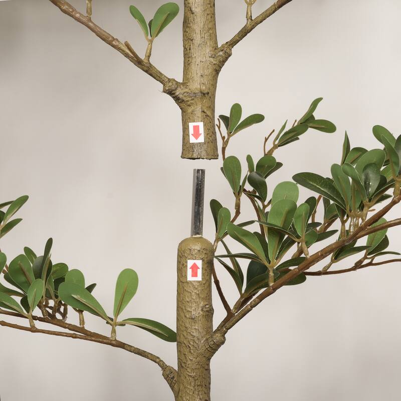 7FT Artificial Black Olive Tree