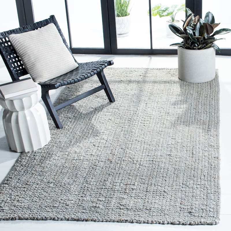SAFAVIEH Handmade Natural Fiber Leyla Jute Rug - 4' x 6' - Grey