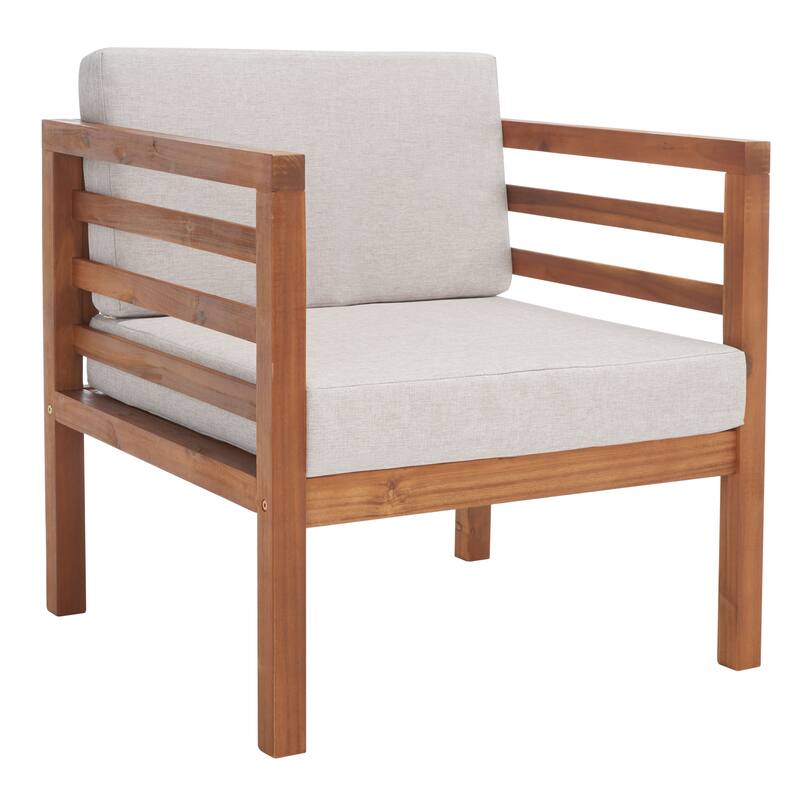 SAFAVIEH Maliyah Outdoor Arm Chair with Cushion - 26W x 26D x 26H