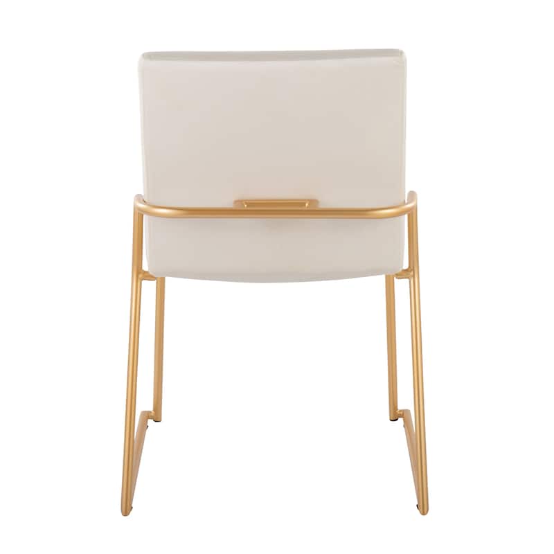 Silver Orchid Jayci Gold Metal Dining Chair (Set of 2)