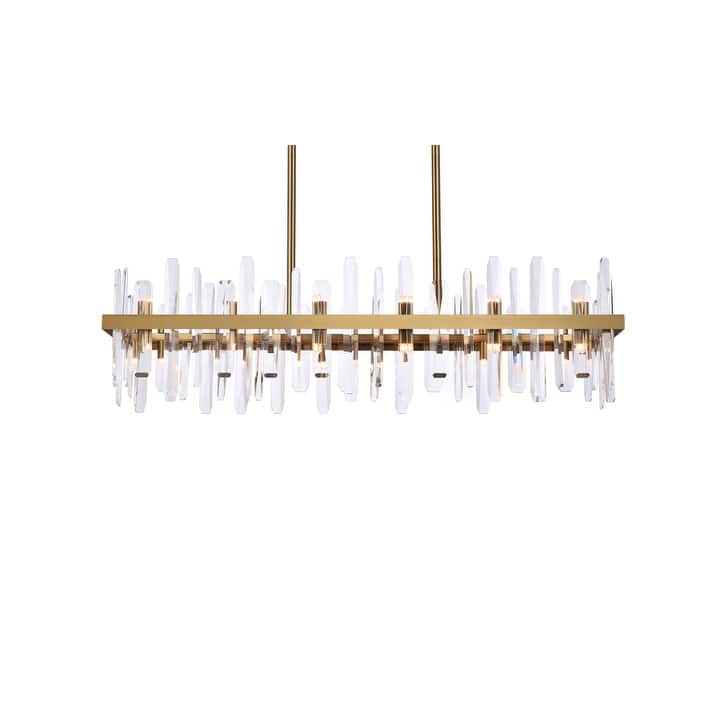 Indigo Home 42 inch crystal rectangle chandelier