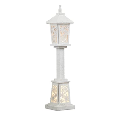 LED Winter Lantern Post 32"H - N/A