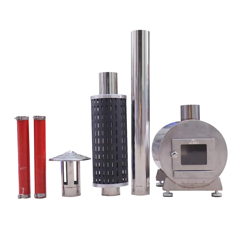 ALEKO External Wood-Burning Hot Tub Heater Equivalent to 10-15kW Heater