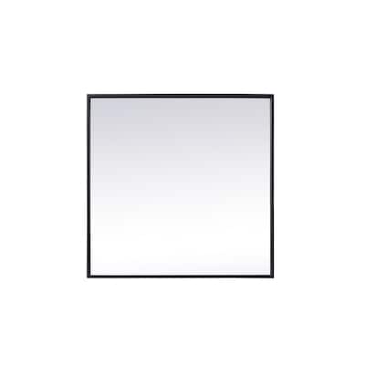 Indigo Home Metal Frame Square Mirror 24 inch