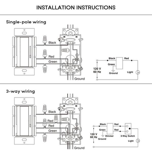 Shop 2 Pack Dimmer With On Off Switch For Led Cfl