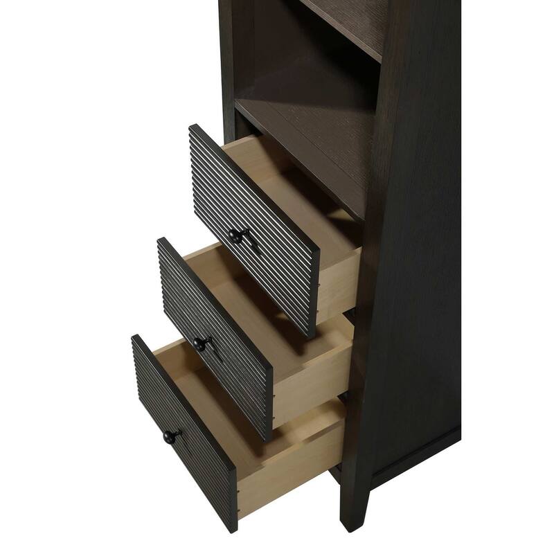 Kensington 16-28 Inch Open Shelving Bath Storage Cabinet