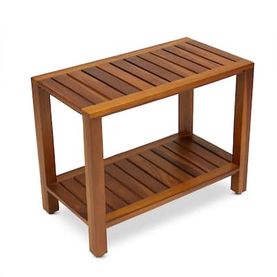 TeakCraft The ESKE, Teak Shower Bench 24 Inch