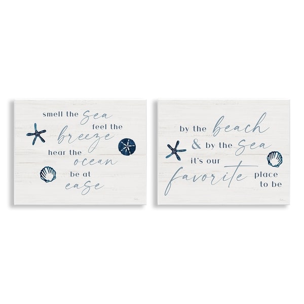 slide 2 of 7, Stupell Beach Lover Heartfelt Phrases Wall Plaque Art Design By Natalie Carpentieri (Set of 2) 14 x 11