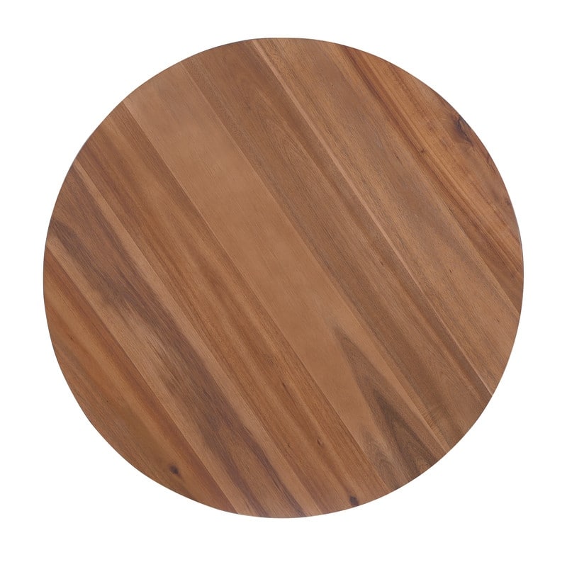 Solid Wood Coffee Table - Natural & Black - 30.00in. W X30.00in.DX16.00in. H