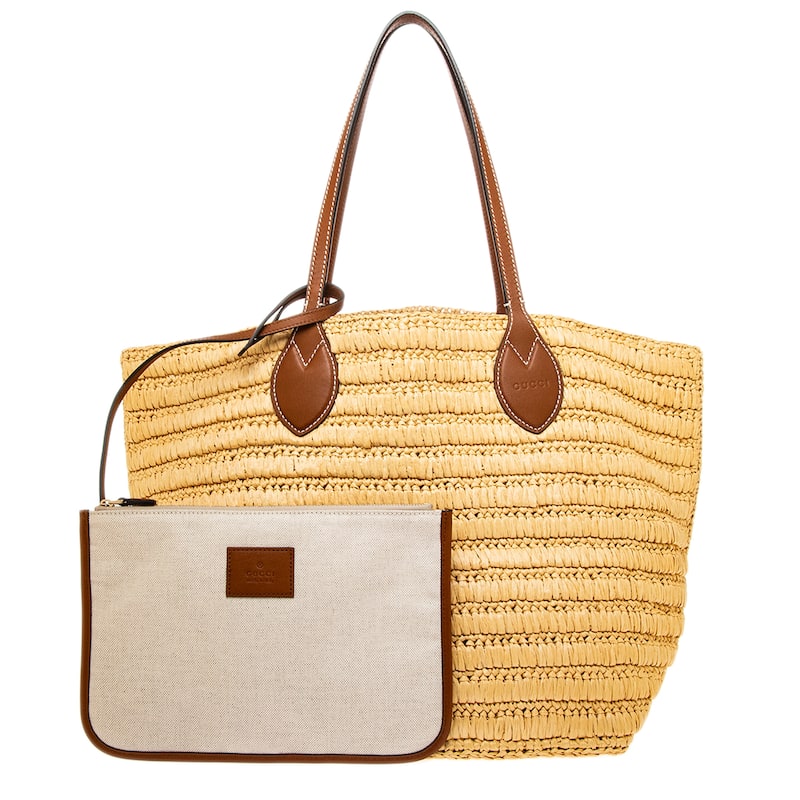 Gucci Woven Medium Tote Bag