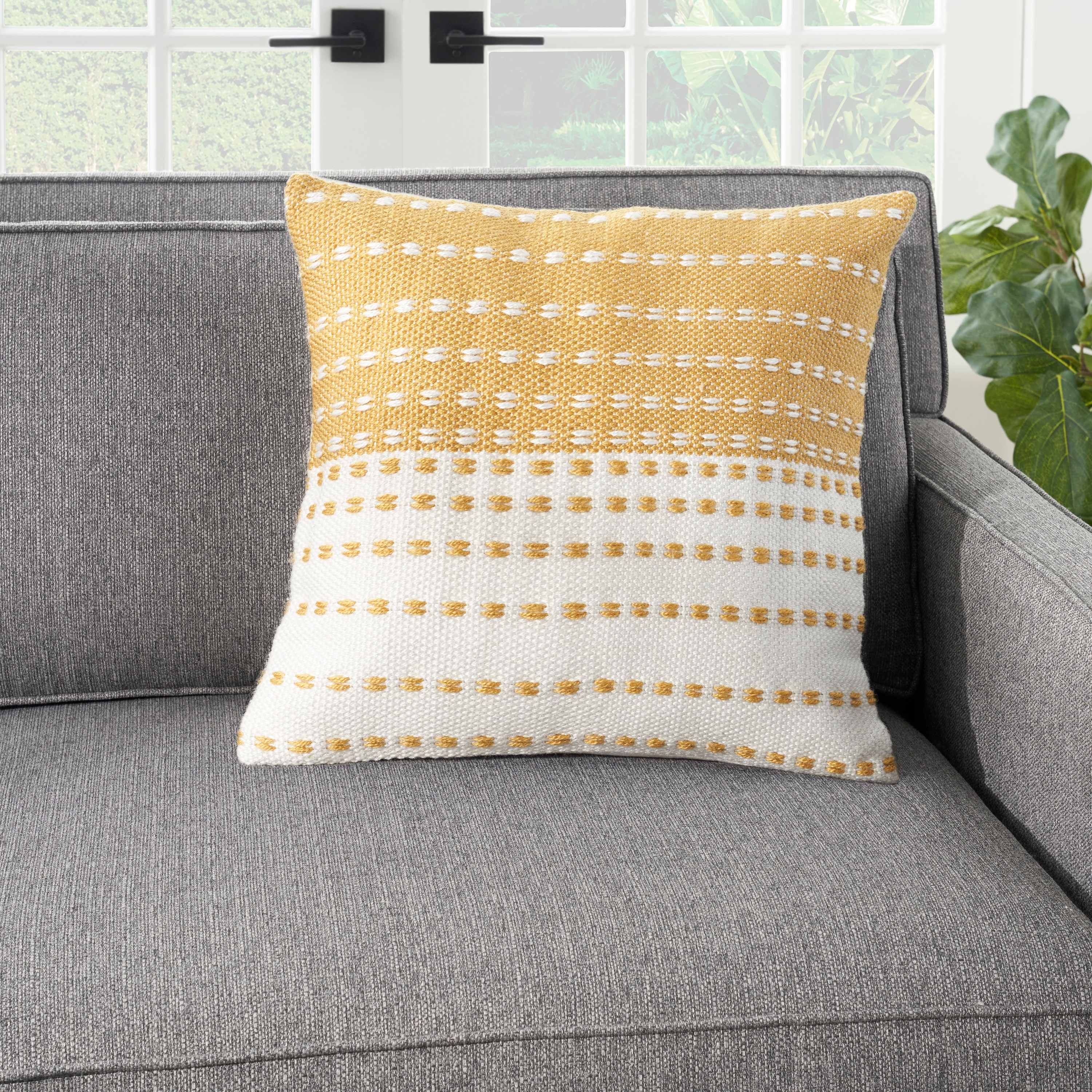 Mustard yellow outdoor best sale pillows