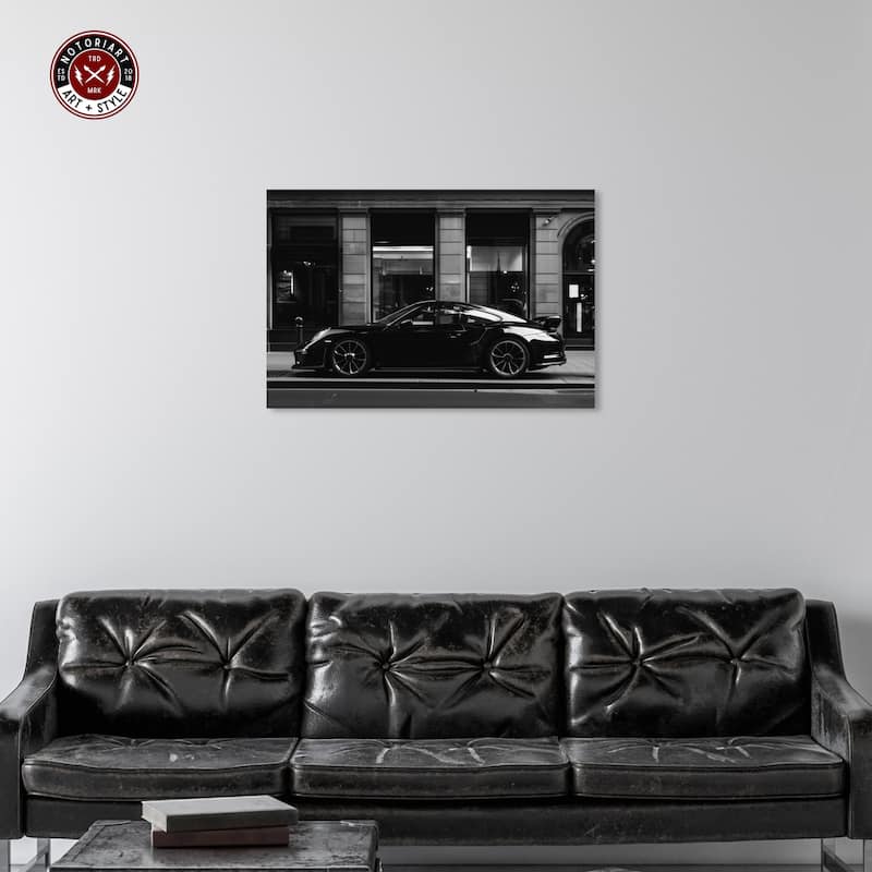 Notoriart City Streets Car Gallery Wrapped Car 1 Piece Canvas Wall Art
