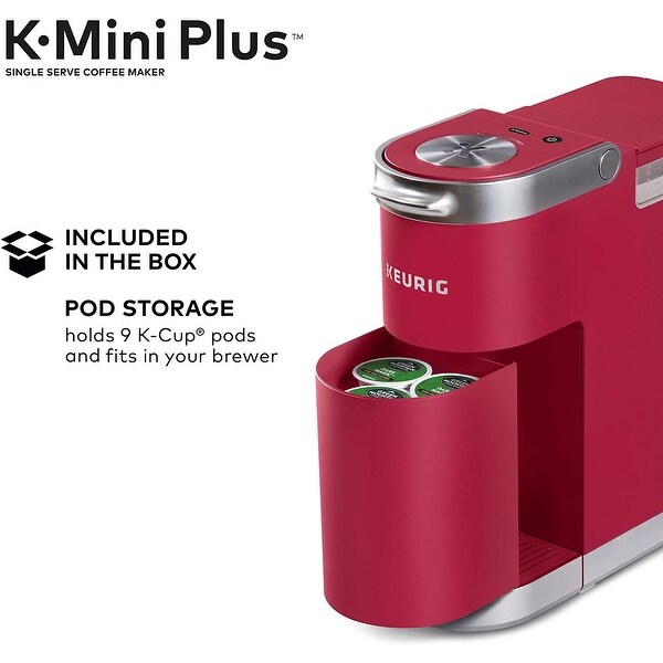 Keurig K-Mini Plus Coffee Maker - Single Serve (K-Cup Pod) - Bed