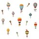 preview thumbnail 7 of 6, Walplus Colorful Hot Air Balloons Children Wall Stickers Nursery Decor