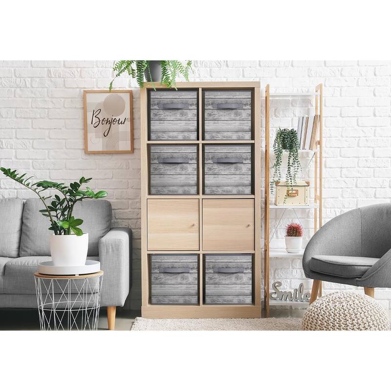 Sorbus 11" Foldable Storage Cube Basket - Single Pack - 10.5" L x 10.5" W x 11" H