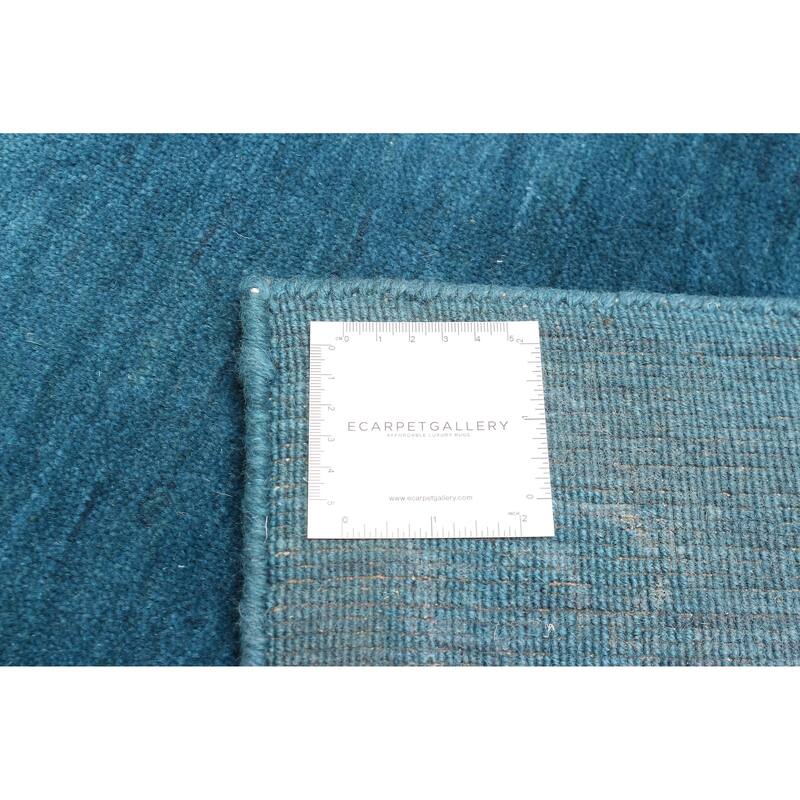 ECARPETGALLERY Hand Loomed Kashkuli Gabbeh Dark Blue Wool Rug - 4'1 x 6'0