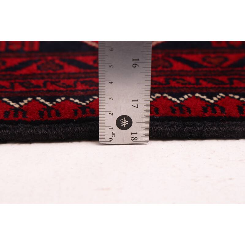 ECARPETGALLERY Hand-knotted Finest Khal Mohammadi Red Wool Rug - 4'11 x 6'9