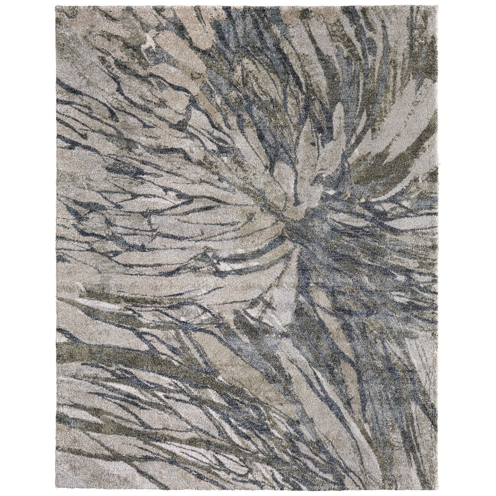 Grand Bazaar Peavy Machine Made Abstract Modern Area Rug