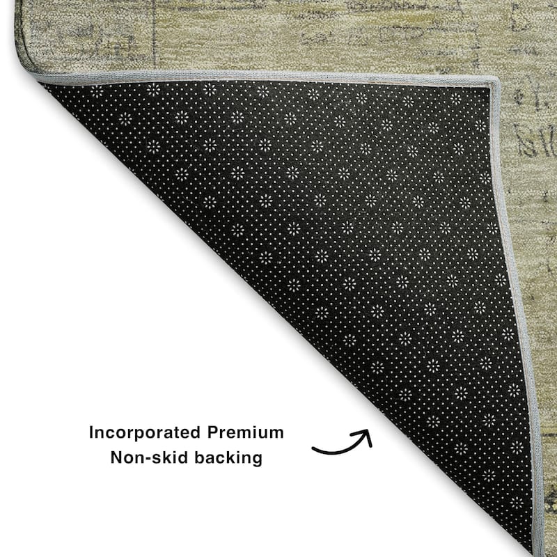 Premium Washable Super Soft Vintage Traditional Mayfield Rug