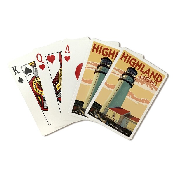 Shop Cape Cod Massachusetts Highland Light Lantern Press Artwork Playing Card Deck 52 Card Poker Size With Jokers Overstock 15849179