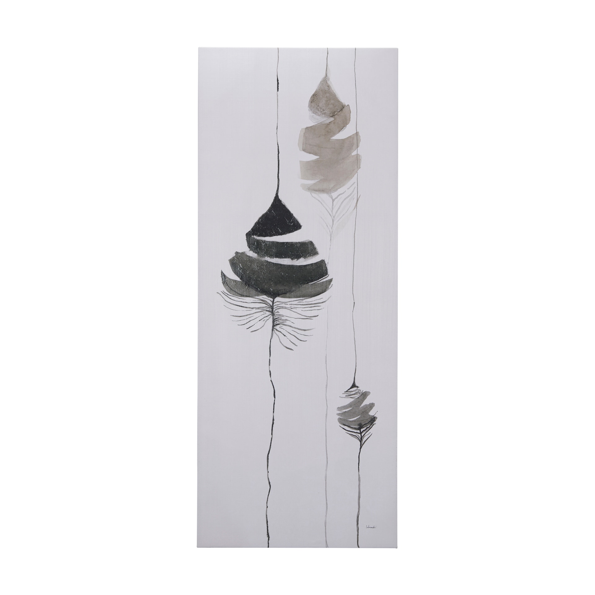 Mercana Rain of Leaf II (30 x 75) Canvas Art Print