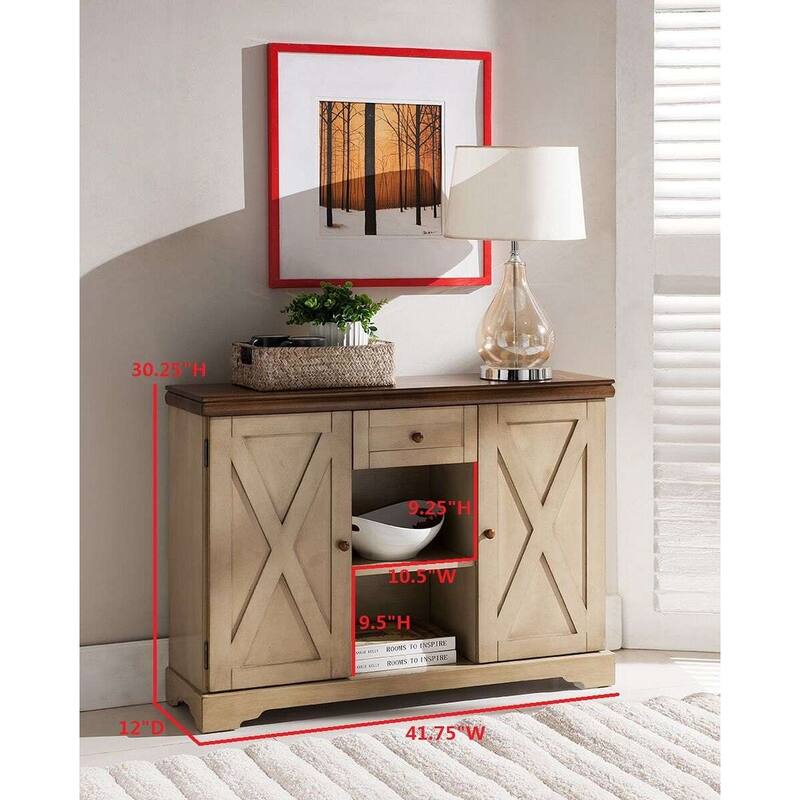 Wood Sideboard Buffet Cabinet Console Table