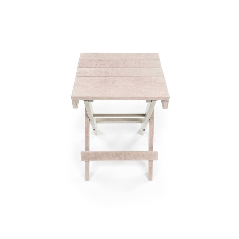 San Juan Fully Assembled All-Weather Recycled HDPE Outdoor Folding Bistro table