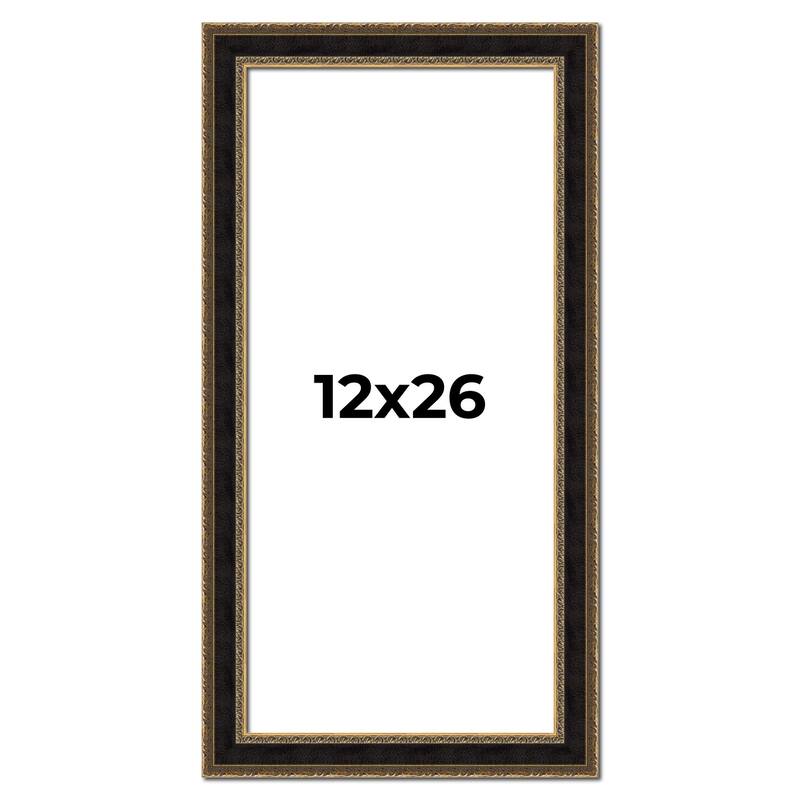 12x26 Frame Gold Antique Vintage Sold Wood Picture Frame | 1.75 Inch