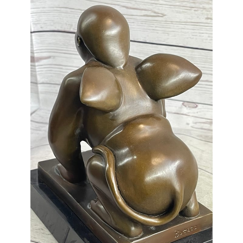 Greek Sphinx Bronze Sculpture Statue Figurine Figure Art Deco Lost Wax By Botero