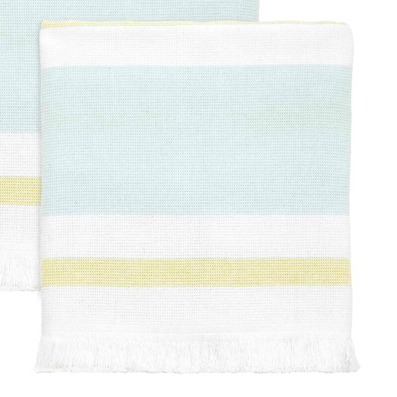 Izod Clubhouse Stripe 3-Piece Towel Set - Towel 3pc Set - B/H/FT