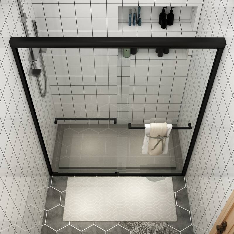 TOOLKISS Double-Sliding Prefab Shower Door