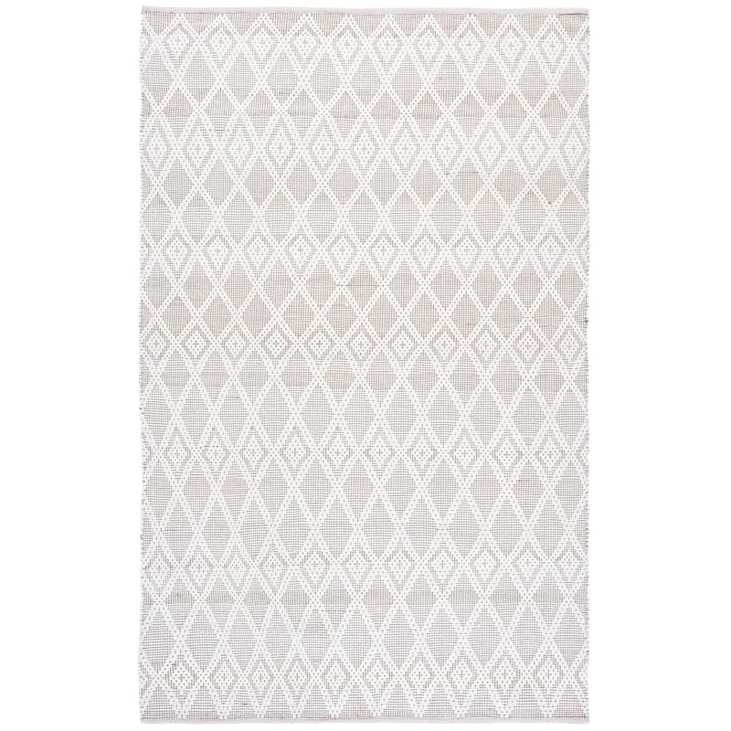 SAFAVIEH Handmade Montauk Grita Contemporary Cotton Rug - 4' x 6' - Ivory/Brown