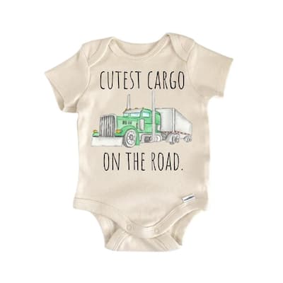 Trucking Trucker Truck - Baby Boy Girl Clothes Infant Bodysuit Funny Cute Newborn