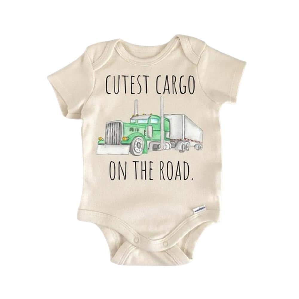 Trucking Trucker Truck - Baby Boy Girl Clothes Infant Bodysuit Funny Cute Newborn