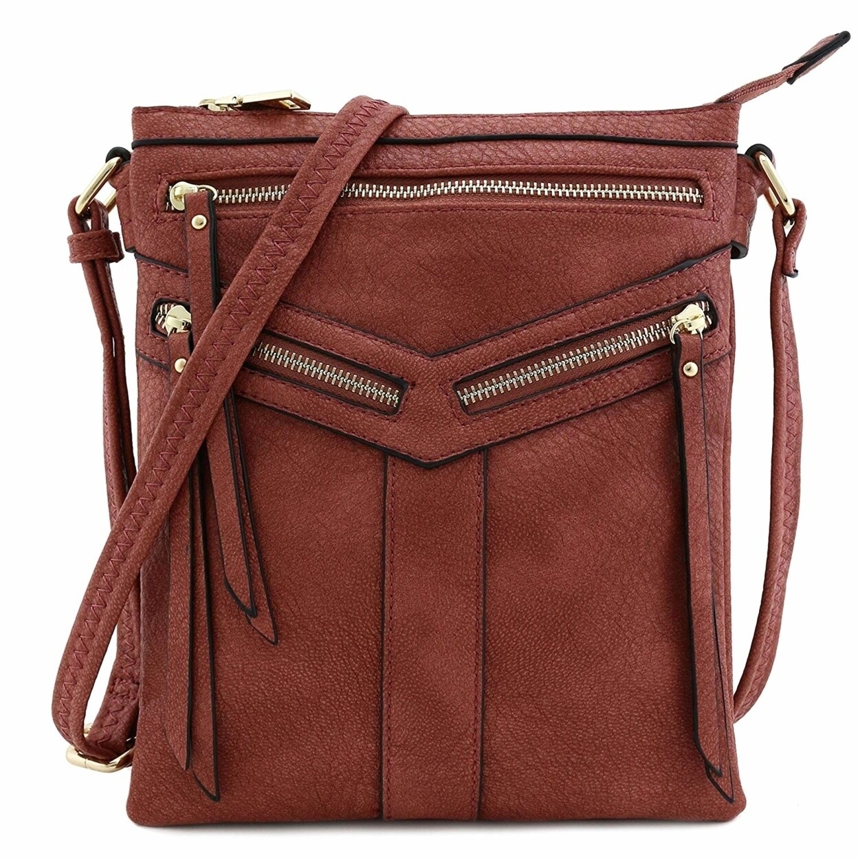 double compartment cross body bag